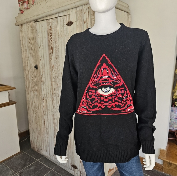 GIVENCHY ALL SEEING EYE CREW KNIT SZ M *NWOT* - Picture 4 of 10